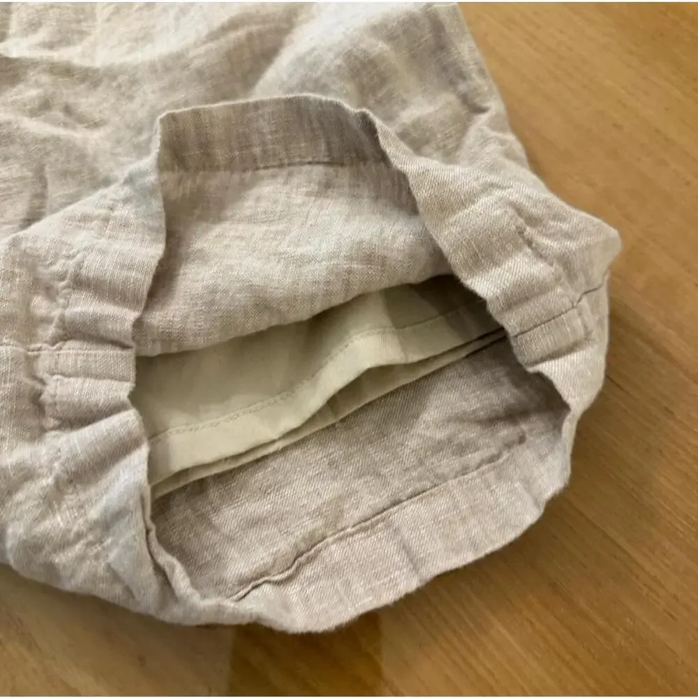 Quince 100% European Linen Pleated Trouser Flax 10 Classic Minimalist Hamptons
